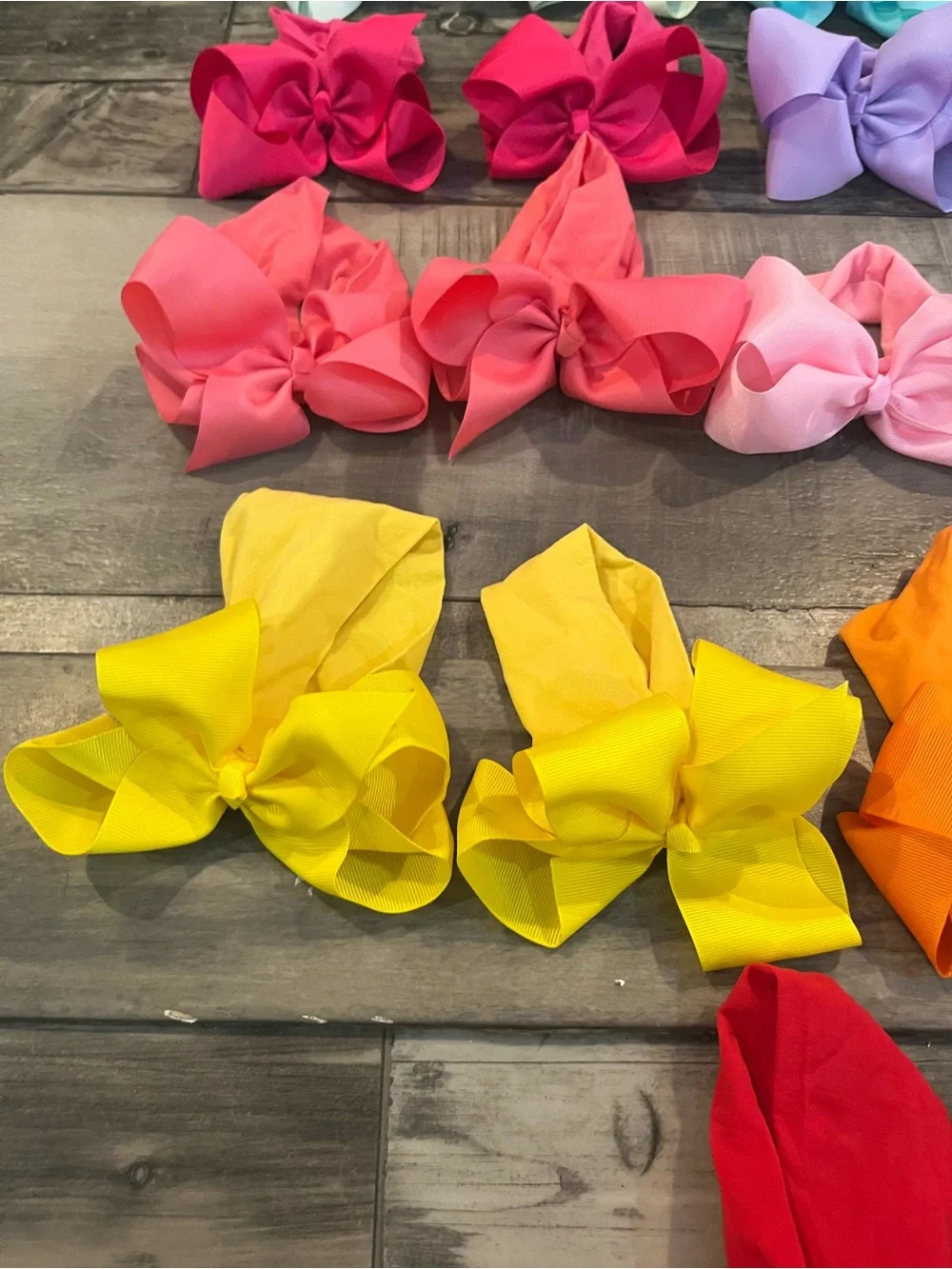 Baby Toddler Summer Bow Headband Bundle 2-3” Bright Color Hair Bows